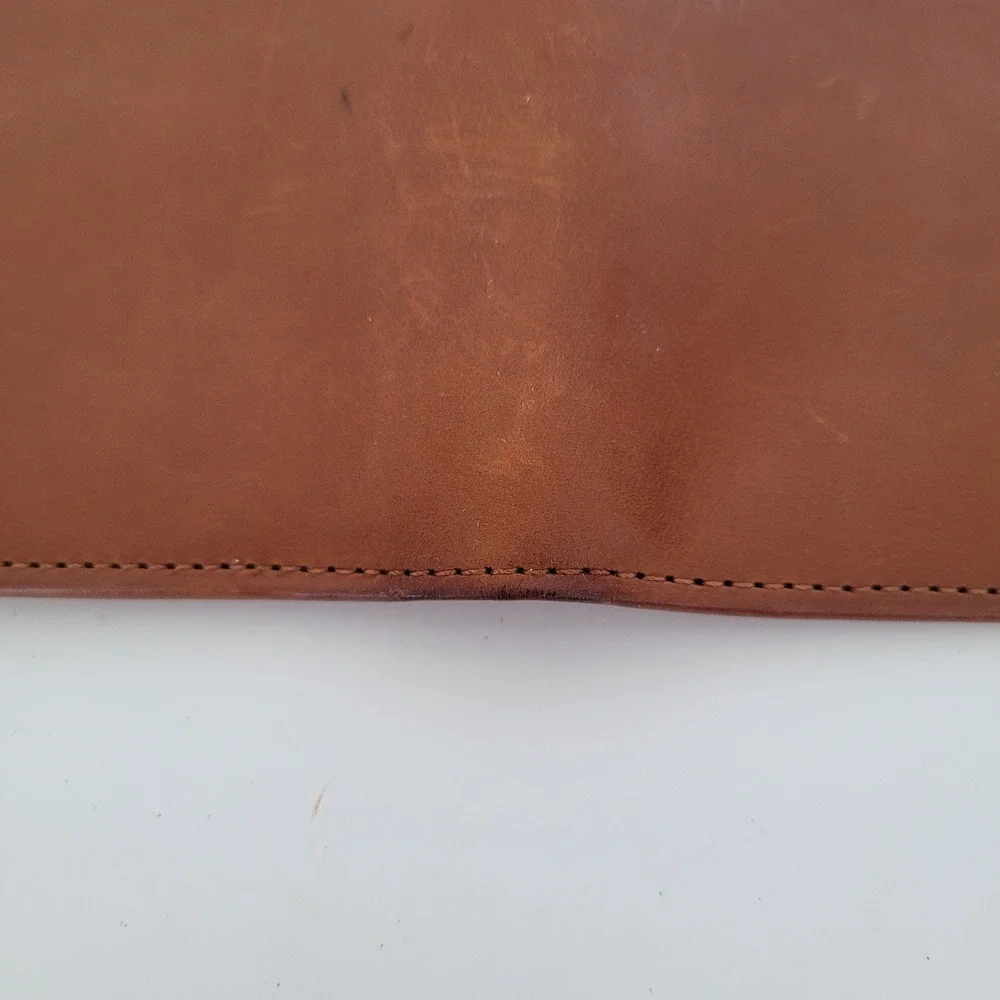 Coach Vintage Bifold Wallet British Tan Leather Snap Coin Pocket Mens Accessory